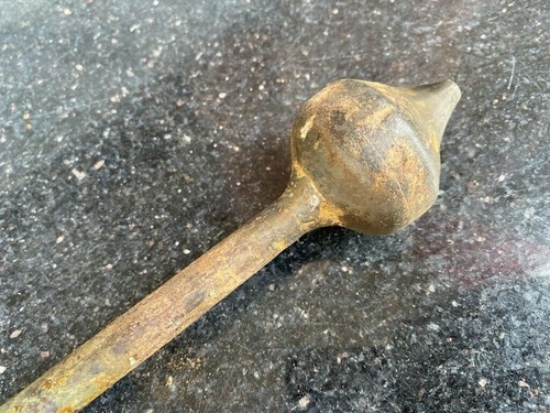 Antique Old Iron Hand Forged Mace Dagger Kanpati Gurz Sword - Picture 2 of 12