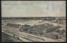 Postcard ALLIANCE Ohio/OH  Morgan Engineering Factory/Plant Aerial view 1907?