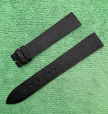 Piaget Watch Strap 18mm Thin Dress Black Swiss Made OEM AUTHENTIC (A)