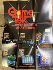 Jeopardy 25Th Anniversary Edition NES Nintendo Game Manual booklet, and Poster