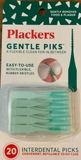 Plackers Gentle Piks 1 Pack Of 20pcs-Brand New-SHIPS N 24 HOURS