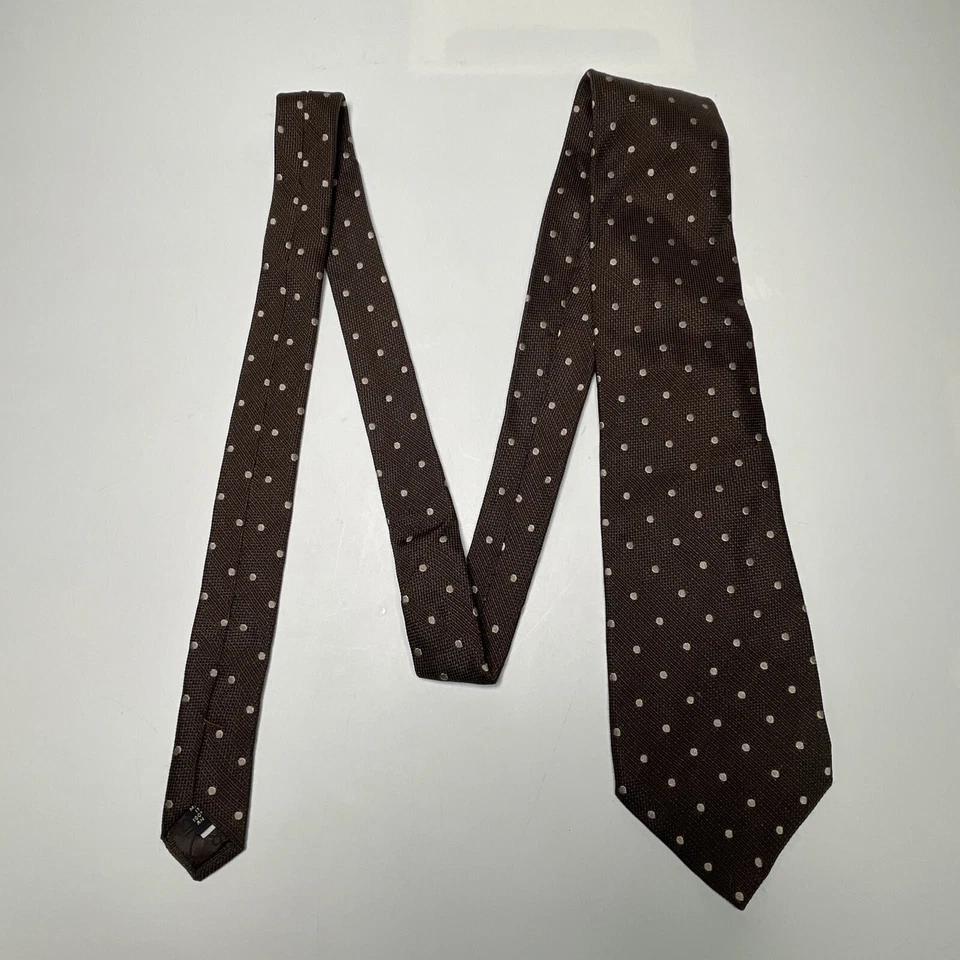 Ransom Paris France Necktie Gold Blue Red Geometric Rectangles - Image 3 of 4