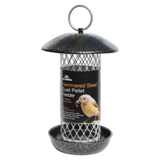 Image of Tom Chambers Hammered Steel, Suet Pellet Bird Feeder - CS051