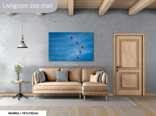 F-16 Airforce Thunderbirds Wall Art – US Military Aviation Decor for Home/Office - Picture 18 of 18