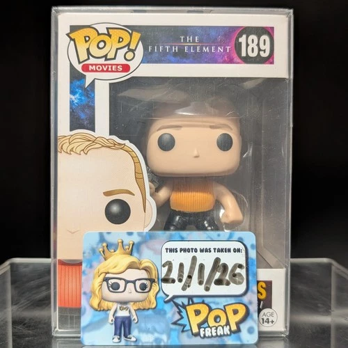 FUNKO POP! Vinyl Movies RARE The Fifth Element #189 Korben Dallas [VAULTED]
