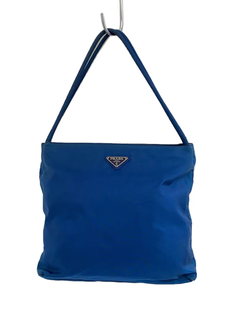 PRADA Nylon Handbag Blue B6242 Crossbody Bag