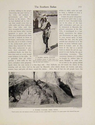 Original Old Vintage Print Hameg Birth Custom Jebel Gule Lerpiu C1931 20th