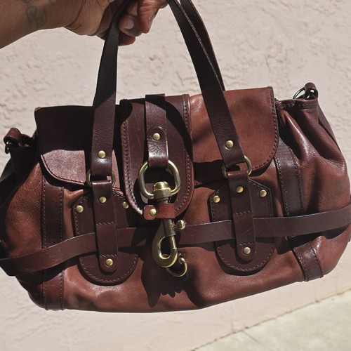 Chloé Kerala Brown Medium Satchel Top Handle Bag, Soft Leather