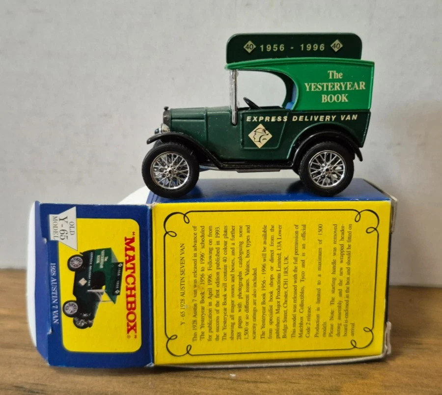 Y 65 1928 Austin 7 Van Models of Yesteryear Matchbox in Box The YY Book Code 2 - Bild 2 von 4