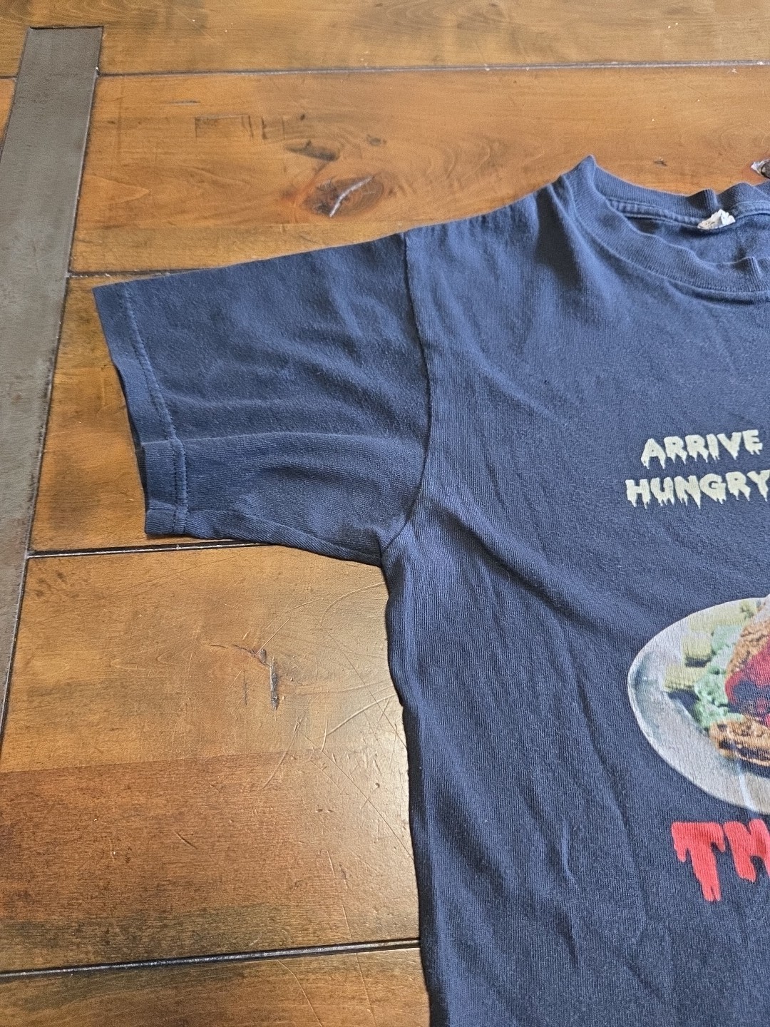 VTG 2007 Eli Roth Thanksgiving Movie Promo Shirt S Grindhouse Horror Promo Tee image 5