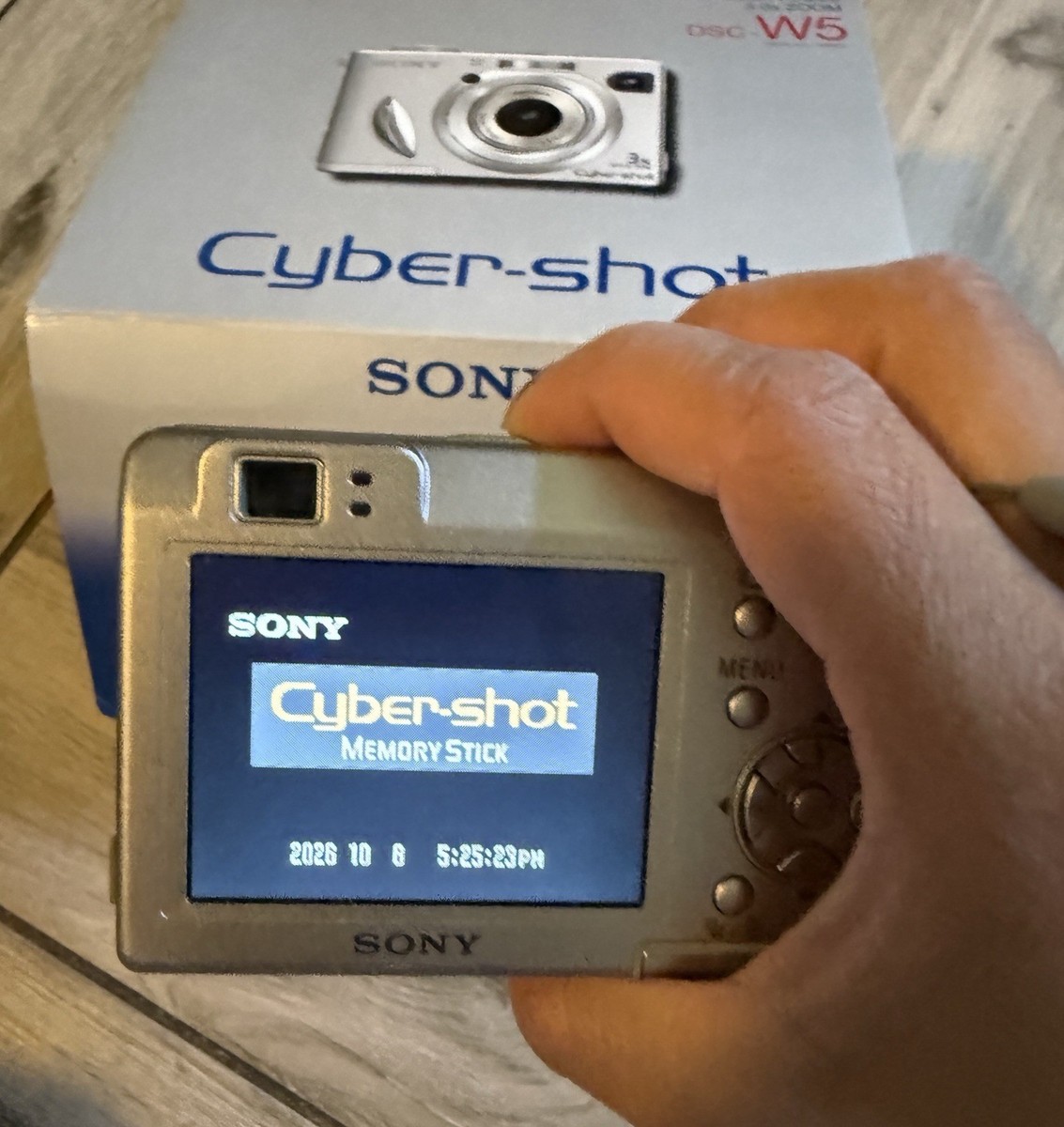 Sony Cyber-shot DSC-W5 5.1MP Digital Camera - Silver for sale
