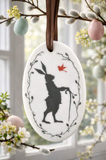 Porzellan-Anhänger oval - Sun / gelb (Springtime) - Hutschenreuther