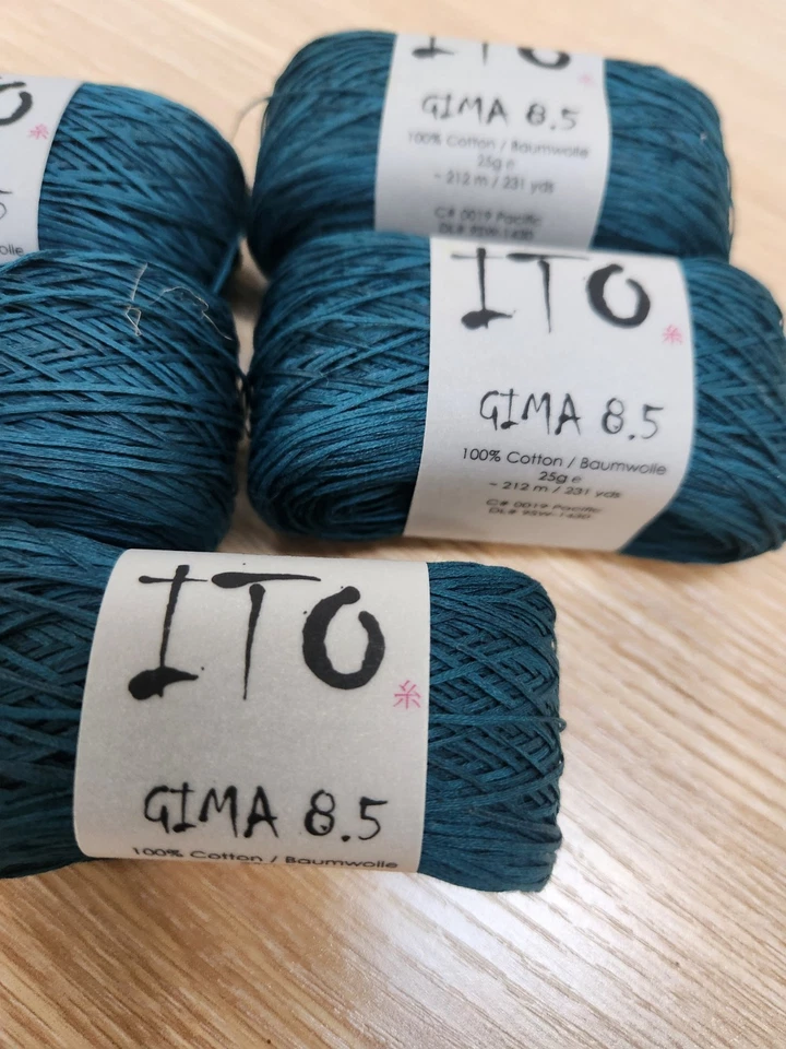 Ito Cotton Gima 8.5 Bundle 5x Skeins Pacific Brand New Ex Shop Stock - Image 3 of 4