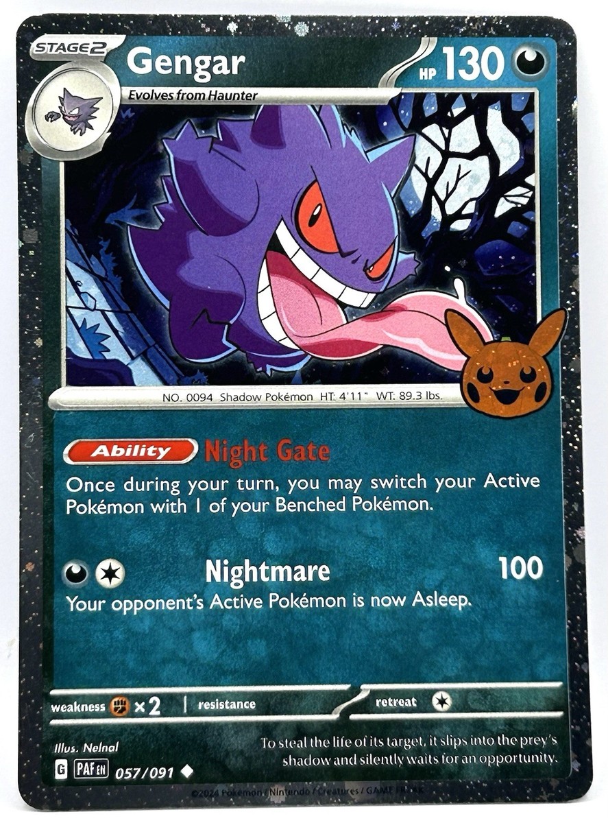 Gengar ゲンガー 057/091 ハロウィン Gengar 057/091 COSMOS HOLO Trick or Trade Pokemon Card | eBay