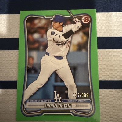 Topps 2026 Bowman Shohei Ohtani Dodgers #52 Green Parallel 158/399