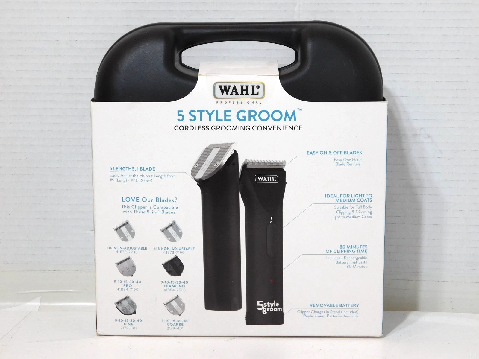 NEW SEALED Wahl Professional 5 Style Groom Cordless Pet Clipper Kit