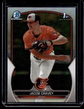 2023 Bowman Draft Chrome Refractors Jacob Cravey RC Baltimore Orioles #BDC-189
