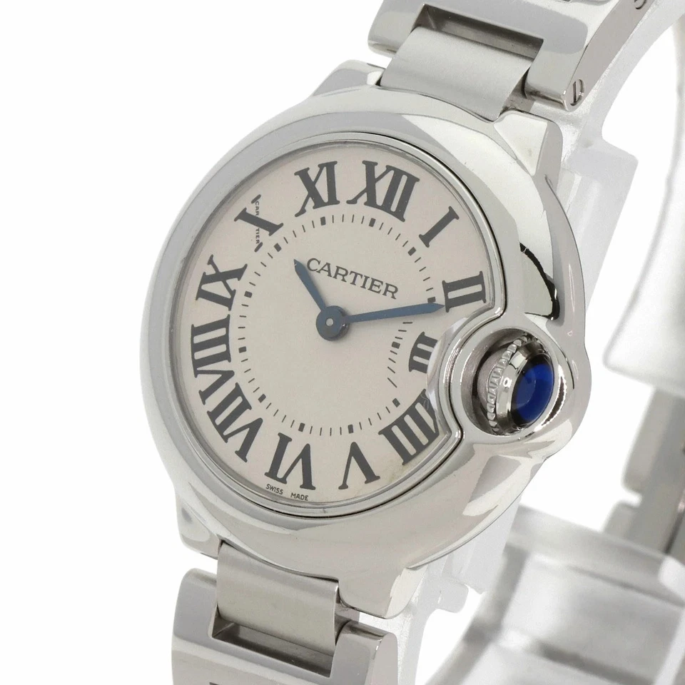 CARTIER Ballon Bleu SM W69010Z4 Stainless Steel Quartz Silver Ladies Wristwatch - Image 3 of 4