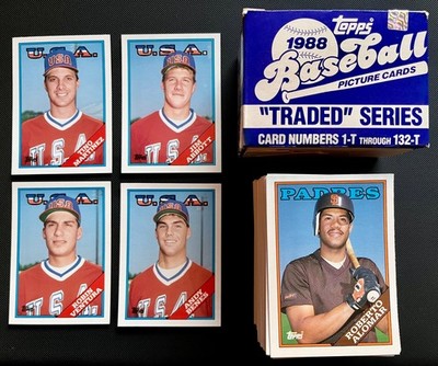 1988 Topps Traded Baseball  #1-132   Set-Break  You Pick   (See Discounts)