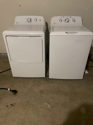 #ad GE Electric Washer and Dryer Dryer Works Washer for Parts or not Working $69.50