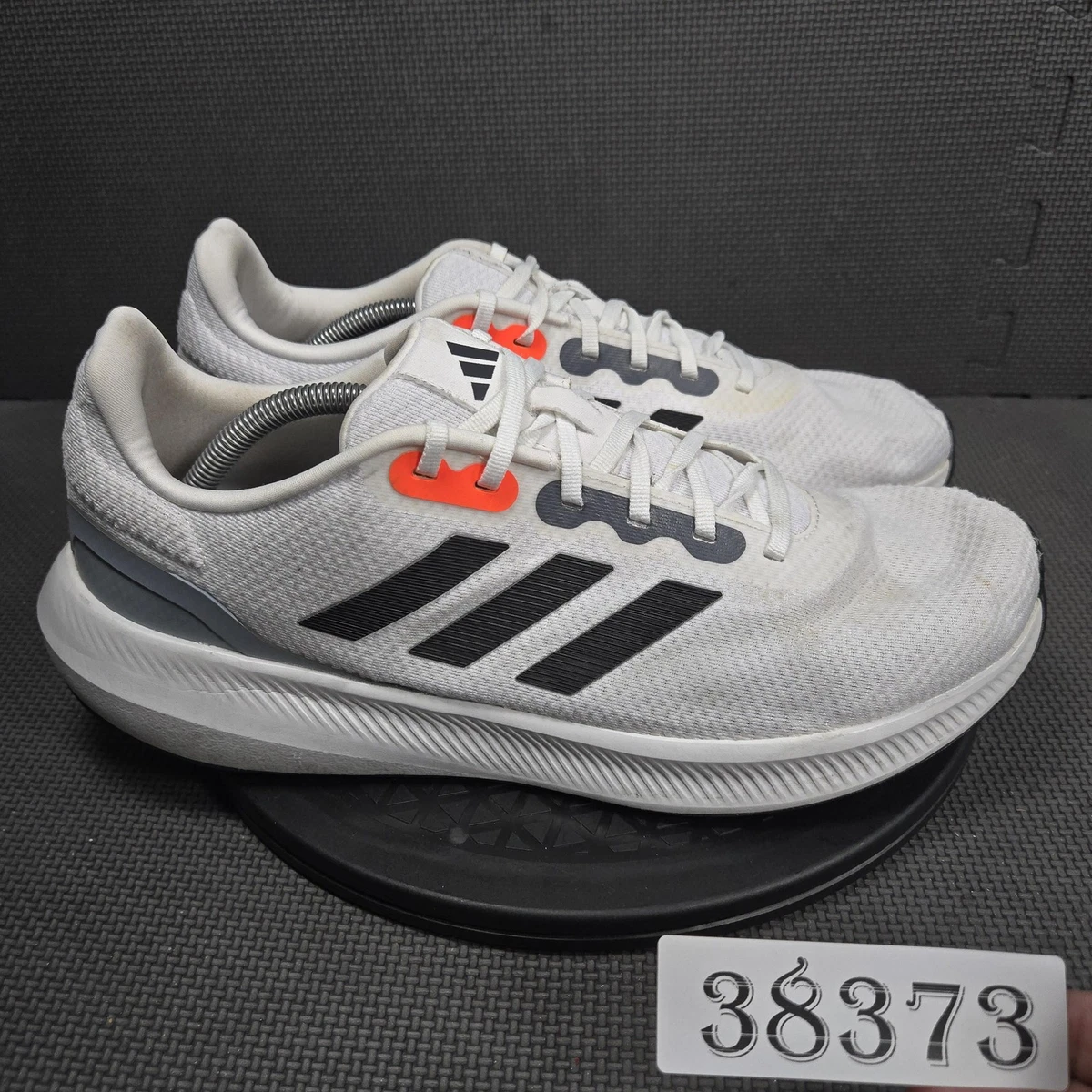 Men’s Adidas Cloudfoam Neo Grey White Blaze Orange Tennis Shoes Size 10.5 adidas Cloudfoam Sneakers for Men for Sale | Authenticity  main image 2