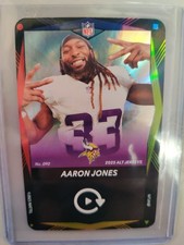 Uno Elite Alt Jersey Aaron Jones WILD CARD Foil Flux Minnesota Vikings 090 Ssp