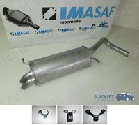 Imasaf ESD Auspuff Endtopf + Anbauteile für Seat Ibiza IV 1.9 TDI 96KW 2002-2009