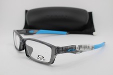 NUOVI OCCHIALI DA VISTA OAKLEY OX8118-0656 CROSSLINK GRIGIO FUMO BLU AUTENTICI 55-17