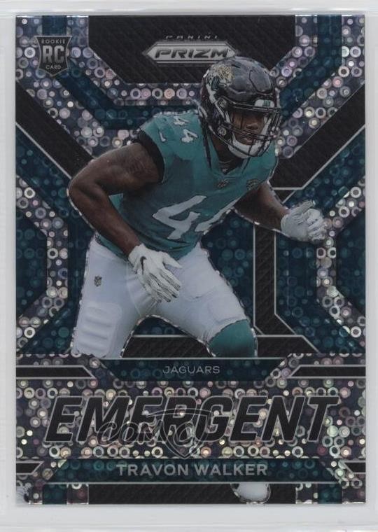 2022 Panini Prizm Emergent No Huddle Prizm Travon Walker #E-19 Rookie RC