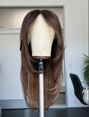 Ombre Brown 13x4  Lace Front Wig 100% Human Hair Wig European Hair Preplucked