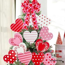 13 Pcs Valentines Day Tree Ornaments with Valentine Tree Valentines Day-13 Pcs