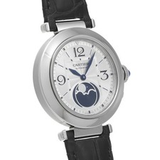 Cartier Pasha de Cartier Moonphase 41mm WSPA0030 Men Silver/Blue #W1308 4