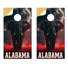 Alabama Cornhole Board Wraps / Laminated  Fadeproof / 24 x 48 Vinyl Decal