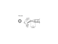 Hakko T39-JL02 - Bent Tip; R0.2mm/30 Degrees x 7.5 x 9mm