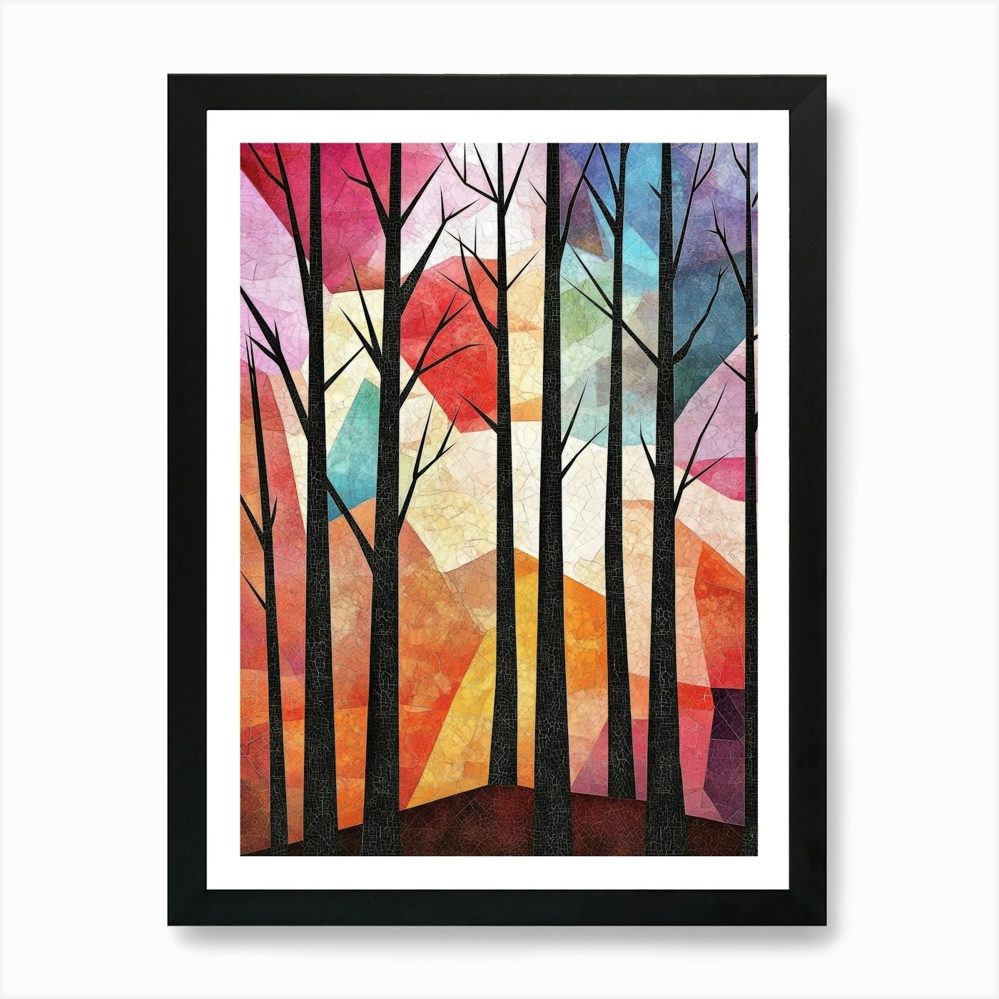 Trees In The Sky 8 Art Print Framed Wall Art Poster Canvas Print Picture