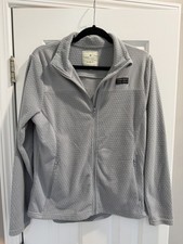 Simply Southern Women s Fleece Jacket Sz XL Gray Cozy Full Zip Pockets Athletic