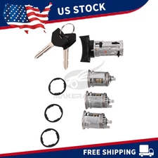 For Jeep Wrangler 1991-1996 Ignition+Door Switch Lock Cylinder W/2 Key 5161055AA