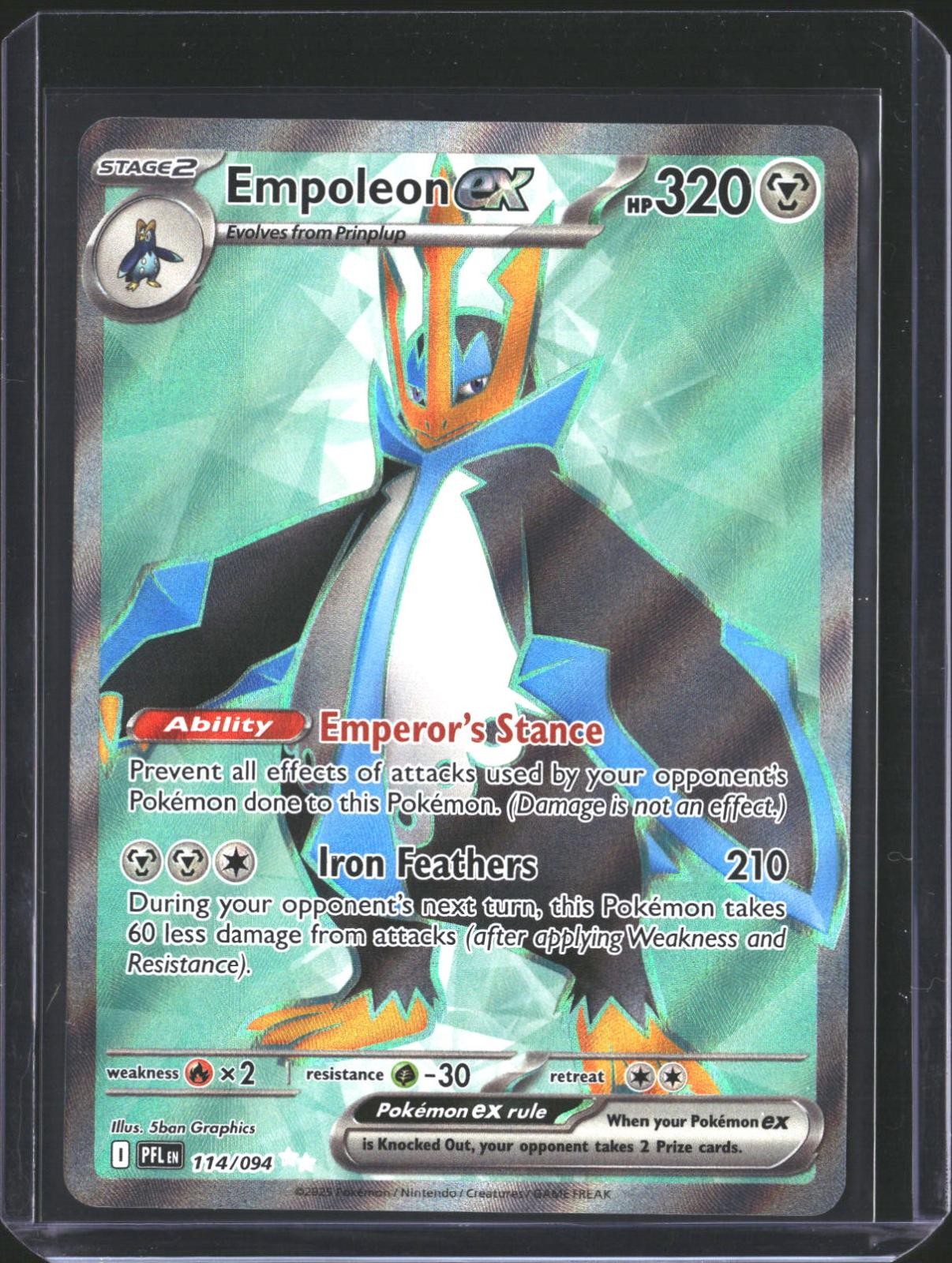 Empoleon ex 114/094 Ultra Rare Phantasmal Flames Pokemon NM/M