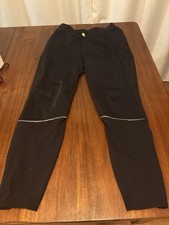 Lululemon Run Times Pants Black Size Small Reflective Zip Pockets