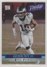2019 Panini Prestige Xtra Points Platinum 8/10 Golden Tate III #198 qg0