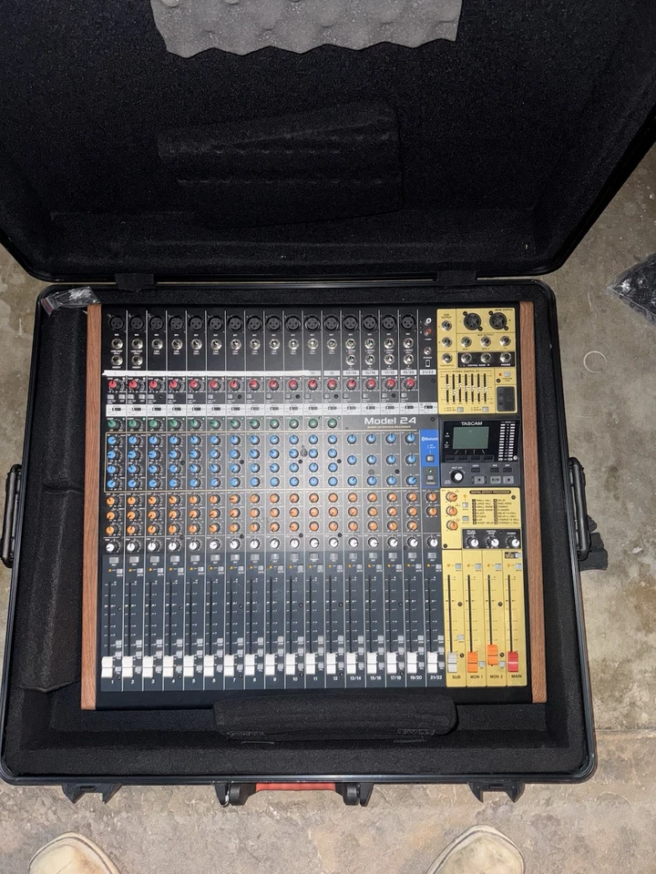 Tascam Model 24 Multi-Track Live Recording Console W/ Gator Case - Image 2 of 4