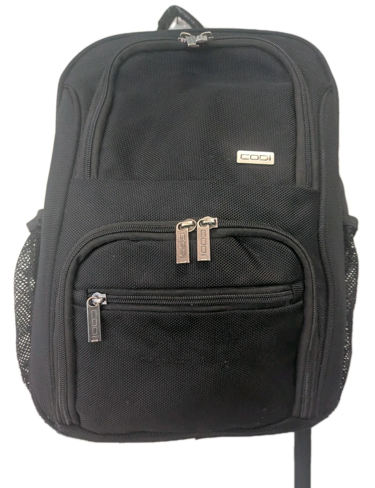 Codi 15.6" Laptop Backpack Black Pockets School College Travel Bag