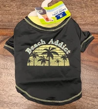 TOP PAW Beach Addict Dog Swim Shirt Size S (NEW)