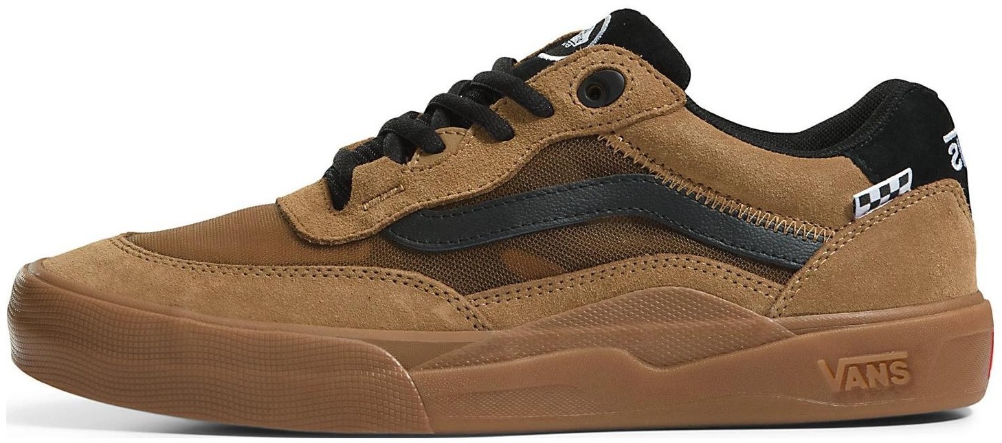 Vans Men\'s Wayvee Ginger Root Brown Green Suede Mesh Skate Shoes Sizes NIB Vans Wayvee Men main image 3