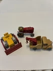 Lot Of 3 Matchbox Lesney Wreck Truck Massey Harris Tractor Caterpillar Bulldozer