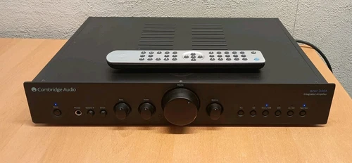 CAMBRIDGE AUDIO AZUR 340A INTEGRATED AMPLIFIER WITH REMOTE AND INSTRUCTIONS