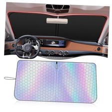 57.48"x32.68" New Car Windshield Sun Shade with Storage Bag,Radium Reflective