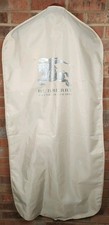 Burberry Garment Suit Jacket Coat Zip Travel Bag Beige 39x24  W Hanger