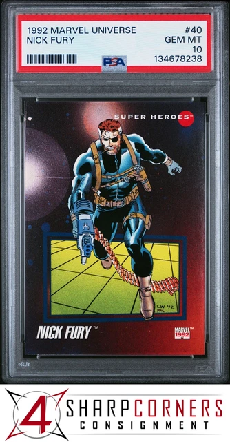 1992 MARVEL UNIVERSE #40 NICK FURY  PSA 10
