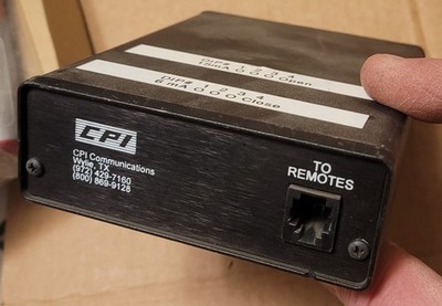CPI Communications TTP1-C ICM Single Frequency Tone Panel Termination